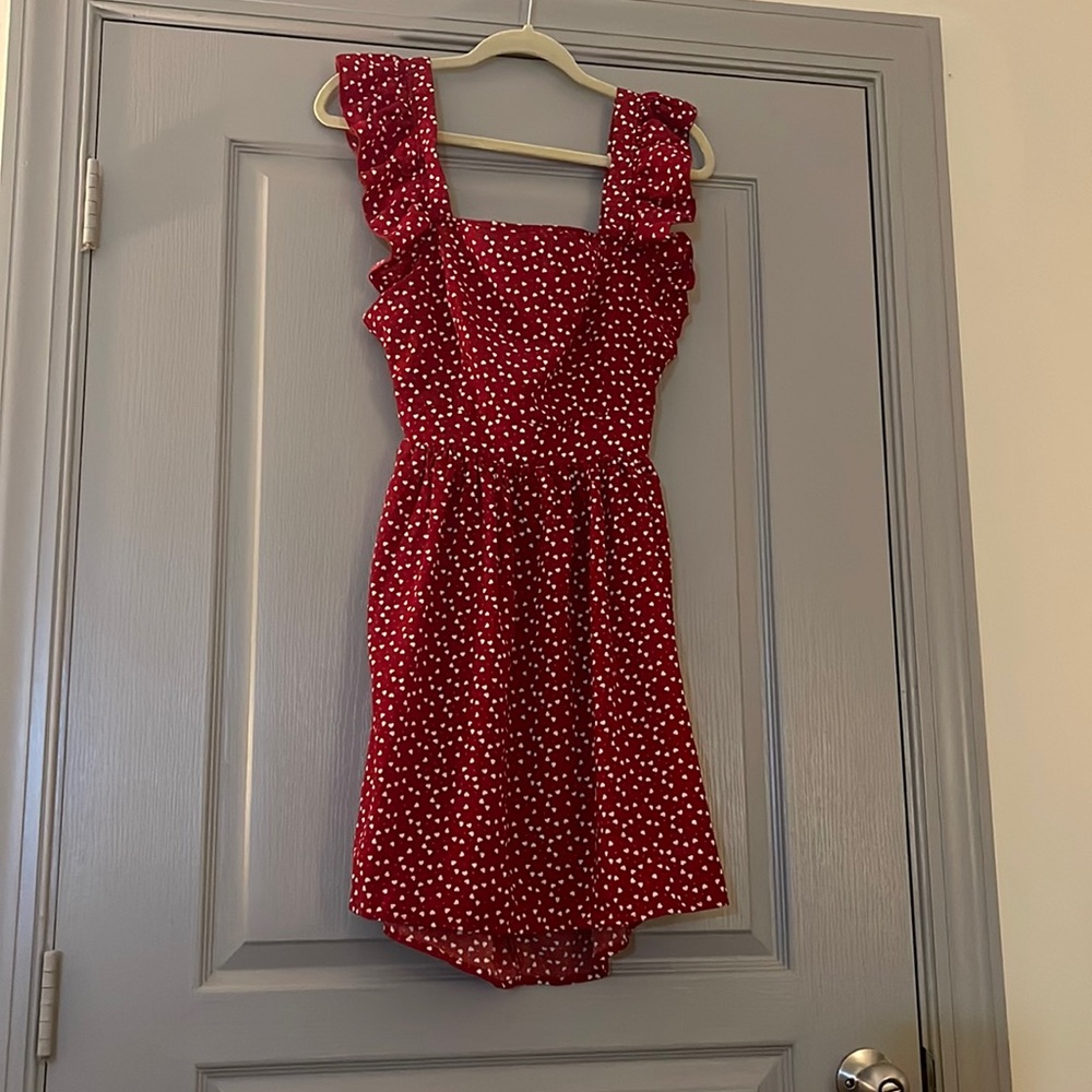 White Hearts Red Dress